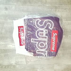 Supreme Reflective Pullover Hooded Sweatshirt Eggplant Size Xl